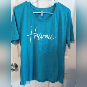 "Hawaii" Metallic Shimmer Tee from Sun International. (NWOT)